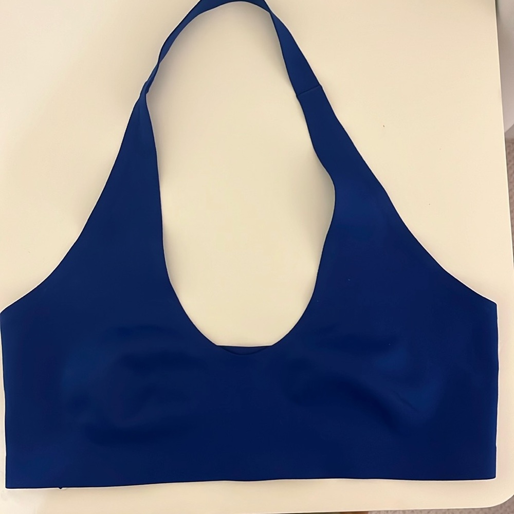 Free People Halter Flame Blue Bra